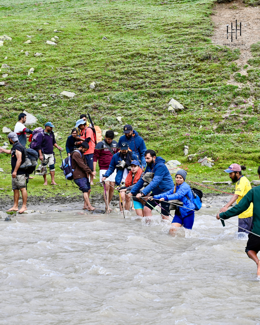 River Crossing in the Himalayas